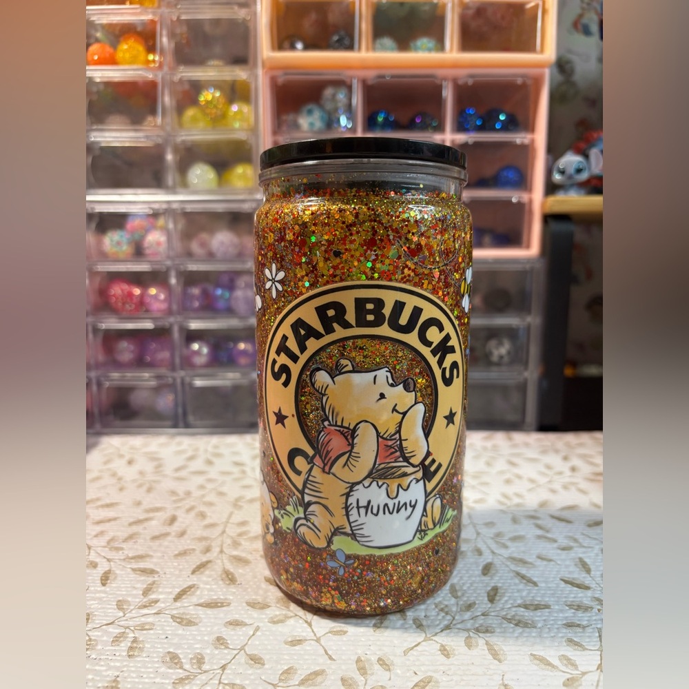 Handcrafted snowglobe tumbler